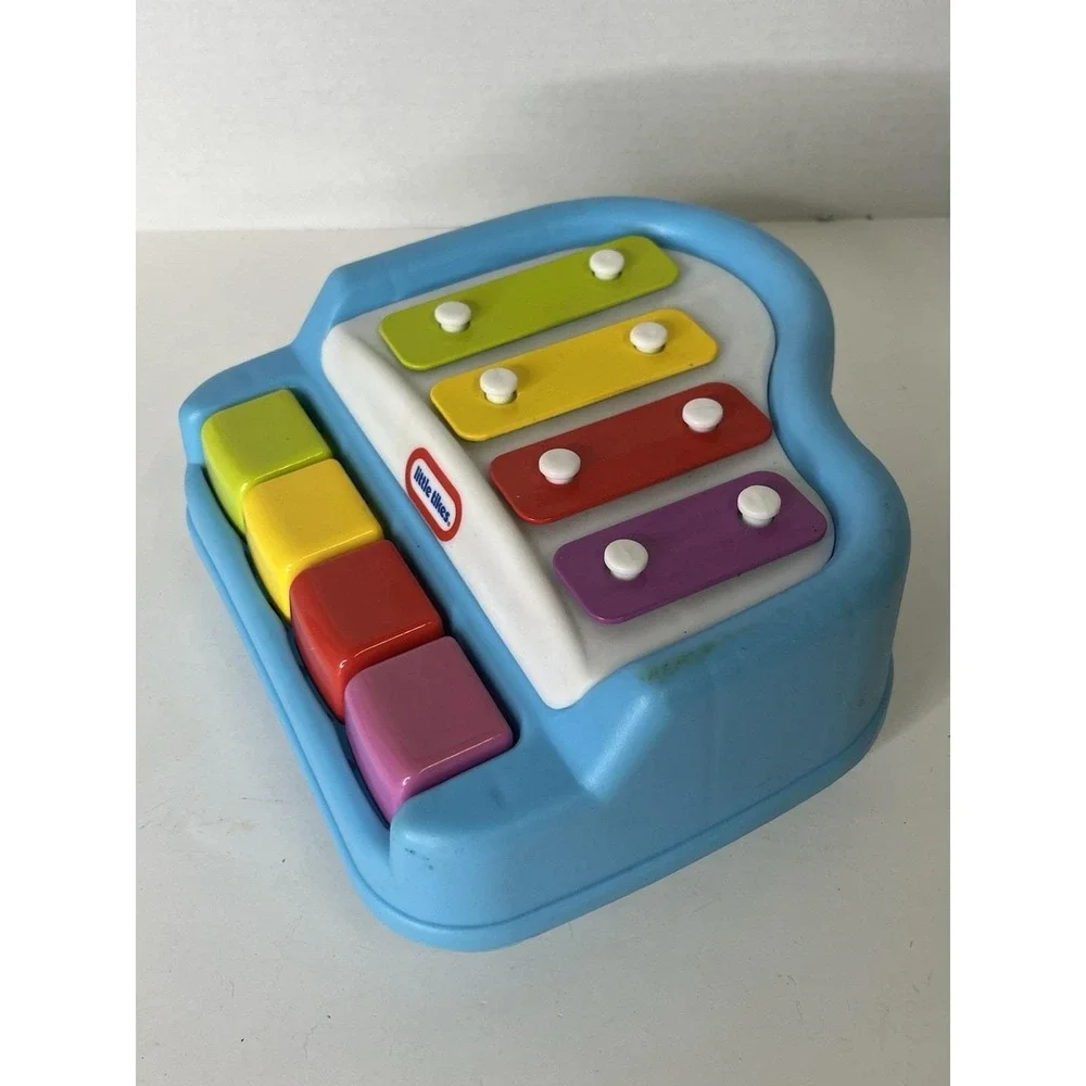 Little Tikes Kids Toy Piano Keyboard Xylophone Blue Multicolor Keys